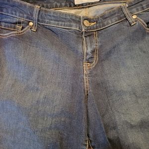 Womens dark denim shorts